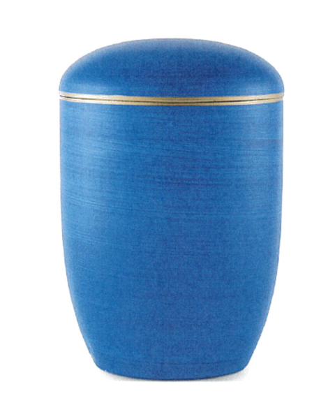 Bild - 19-urneSee-Urne, ozeanblau, handbemalt; Eigenschaft: Wasserbestattung: 
