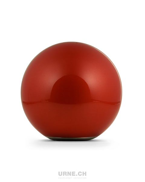 Bild - 30-urneURNE.CH – Acier affiné coloré, Ball of Love, rouge ; caractéristiques : non-dégradable: 
