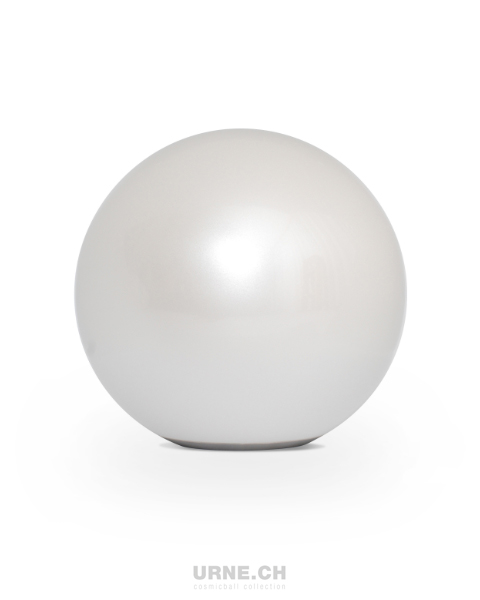 Bild - 31-urneURNE.CH – Acier affiné coloré, Ball of Love, blanc ; caractéristiques : non-dégradable: 
